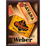Cigares Weber-VINAPP121000 Print 13.25"x9.25" by Vintage Apple Collection
