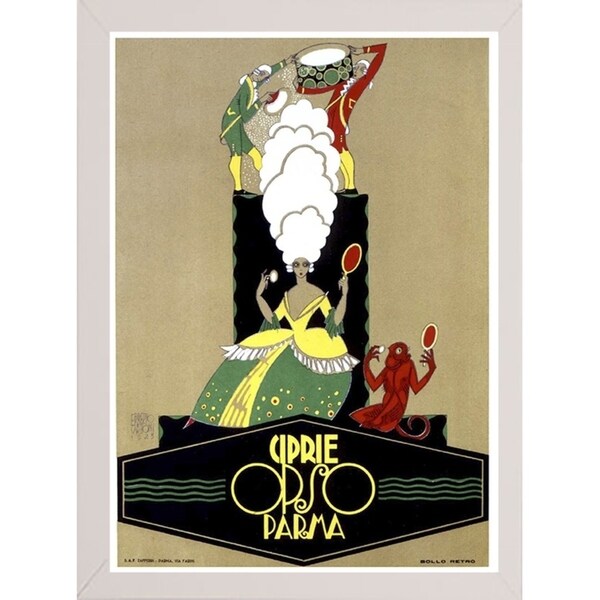 Ciprie Opso Parma-VINAPP122765 Framed Print 12"x8.5" by Vintage Apple Collection