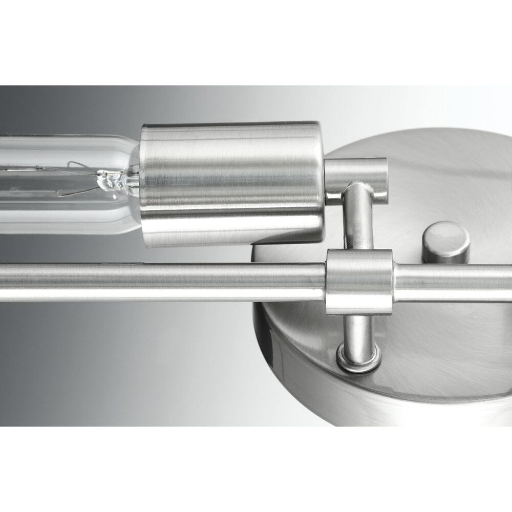 Circuit Collection 2-Light Brushed Nickel Urban Industrial Bath Vanity Light