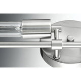 Circuit Collection 2-Light Brushed Nickel Urban Industrial Bath Vanity Light