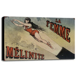 Circus la Femme Mélanite-VINAPP120160 Print 9.25"x13.75" by Vintage Apple Collection