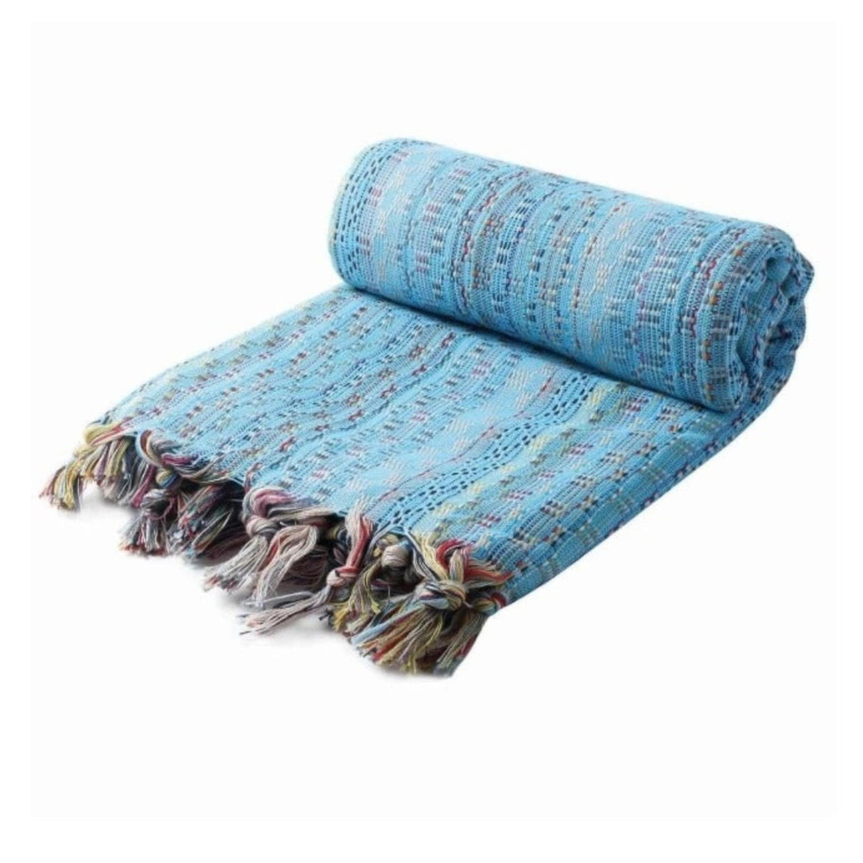 Citizens of the Beach Blue Bohemian Turkish Beach Bath Towel - Sand Resistant Quick Drying Absorbent Boho Gypsy Towels