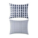City Scene Urban Shibori Reversible Blue Duvet Cover Set
