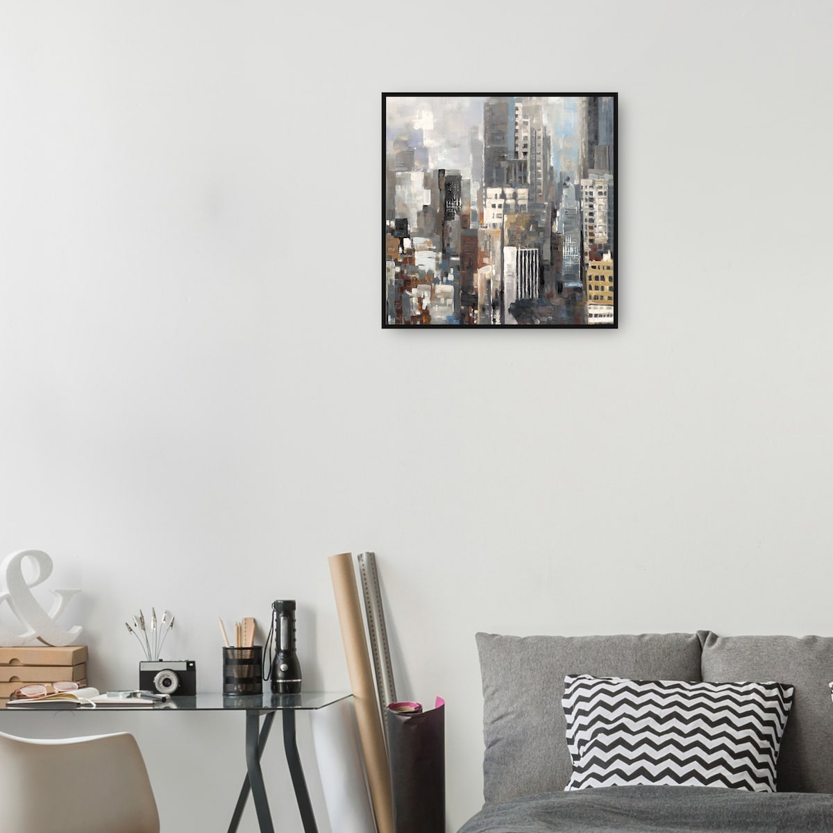 City Silhouettes Square II By Studio Arts Canvas Art Print