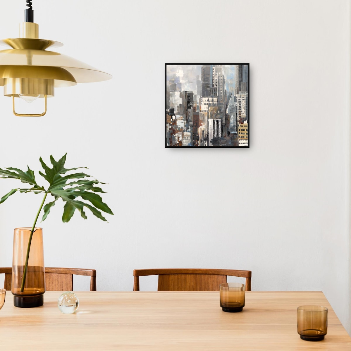 City Silhouettes Square II By Studio Arts Canvas Art Print