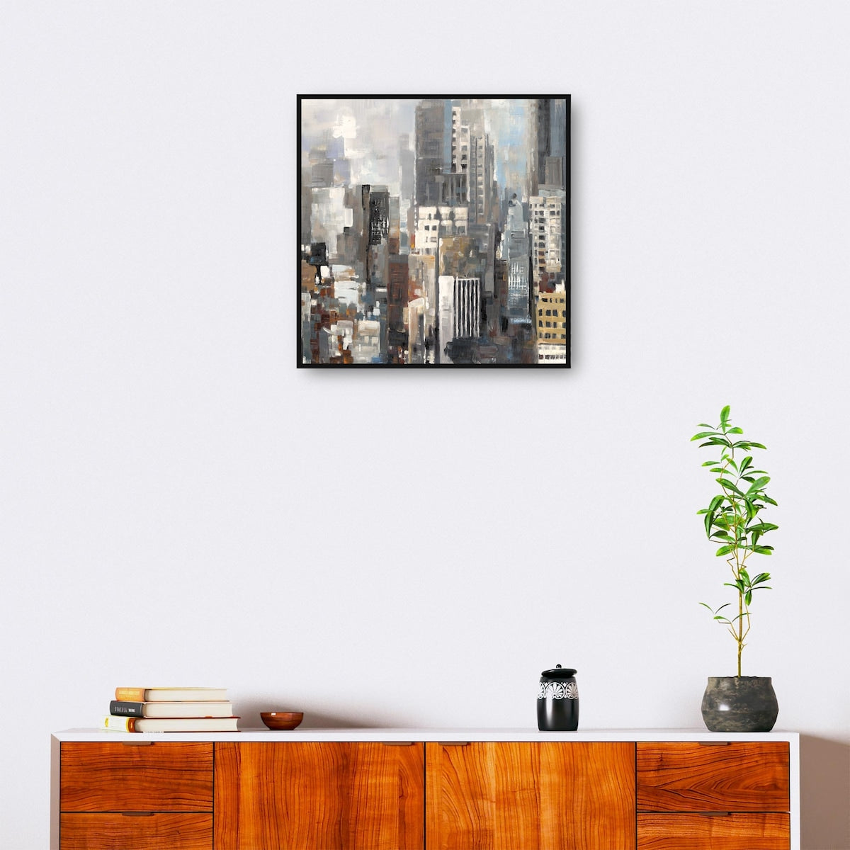 City Silhouettes Square II By Studio Arts Canvas Art Print