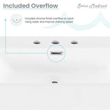 Claire 24" Console Sink White Basin Brushed Gold Legs With 8" Widespread Holes - 24" x 16" x 35"