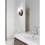 Clara Iron/Seeded Glass Cottage Rustic LED Vanity Light, by JONATHAN Y