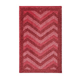 Clara Clark Non Slip Shaggy Bath Rug Set - Chevron Design Ultra Soft Bathroom Mat