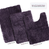 Porch & Den Lorena Shaggy/ Non-slip Rubber Backed Bath Rug Set