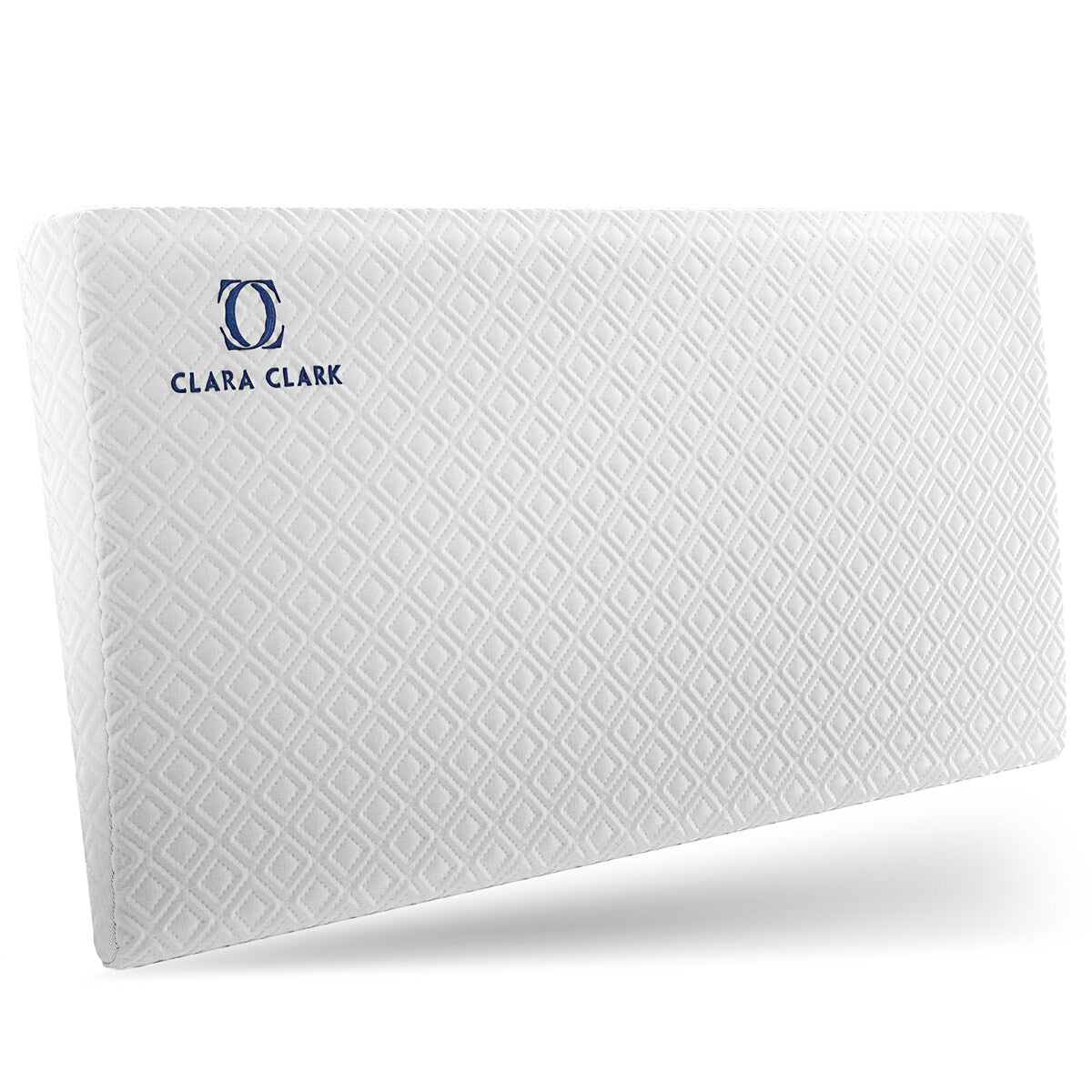 Clara Clark Small Memory Foam Wedge Pillow - Washable Cotton Cover Waterproof Pillow