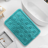 Clara Clark Ultra Soft Non Slip and Absorbent Bath Rug - Waffled Velvet Memory Foam Bath Mat