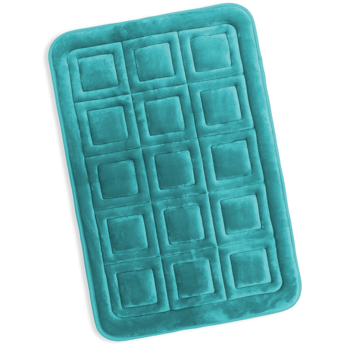 Clara Clark Ultra Soft Non Slip and Absorbent Bath Rug - Waffled Velvet Memory Foam Bath Mat