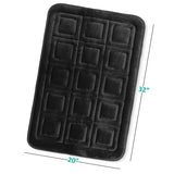 Clara Clark Ultra Soft Non Slip and Absorbent Bath Rug - Waffled Velvet Memory Foam Bath Mat