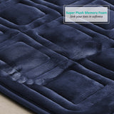 Clara Clark Ultra Soft Non Slip and Absorbent Bath Rug - Waffled Velvet Memory Foam Bath Mat