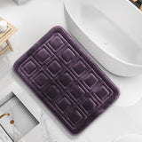 Clara Clark Ultra Soft Non Slip and Absorbent Bath Rug - Waffled Velvet Memory Foam Bath Mat