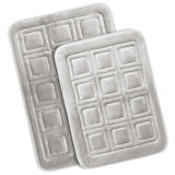 Clara Clark Ultra Soft Non Slip and Absorbent Bath Rug - Waffled Velvet Memory Foam Bath Mat