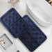 Clara Clark Ultra Soft Non Slip and Absorbent Bath Rug - Waffled Velvet Memory Foam Bath Mat