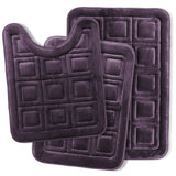 Clara Clark Ultra Soft Non Slip and Absorbent Bath Rug - Waffled Velvet Memory Foam Bath Mat