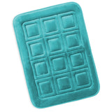 Clara Clark Ultra Soft Non Slip and Absorbent Bath Rug - Waffled Velvet Memory Foam Bath Mat