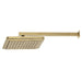 Kingston Brass Claremont 9-5/8-Inch Square Shower Head with Shower Arm