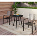 Claribelle 3-piece Black Patio Bistro Set with Round Table by Havenside Home