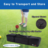GSE™ Classic 6-Player Croquet Set with 6 Mallets & Croquet Balls, 9 Wickets, 2 Stakes and a Carrying Case - Croquet Set