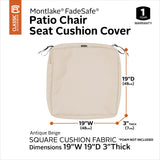 Classic Accessories Montlake Water-resistant Seat Cushion Slip Cover