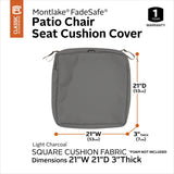 Classic Accessories Montlake Water-resistant Seat Cushion Slip Cover