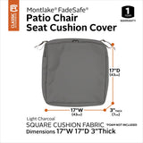 Classic Accessories Montlake Water-resistant Seat Cushion Slip Cover