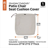 Classic Accessories Montlake Water-resistant Seat Cushion Slip Cover