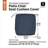 Classic Accessories Montlake Water-resistant Seat Cushion Slip Cover