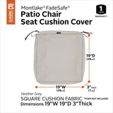 Classic Accessories Montlake Water-resistant Seat Cushion Slip Cover
