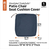 Classic Accessories Montlake Water-resistant Seat Cushion Slip Cover