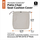 Classic Accessories Montlake Water-resistant Seat Cushion Slip Cover