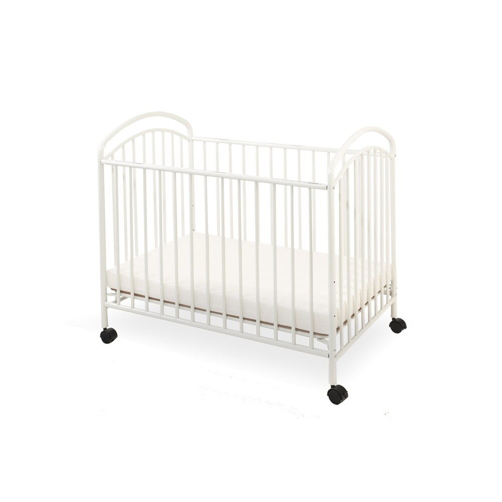 Classic Arched Compact Metal Non-folding Crib
