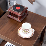Classic Brown Side Table , 2-Tier Small Space End Table - 17.70 x 17.70 x 18.70