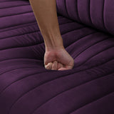 Classic Clean-lined Style Loveseat Sofa Velvet 2-seater Sofa