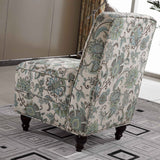 Classic Cream Floral Slipper Chair