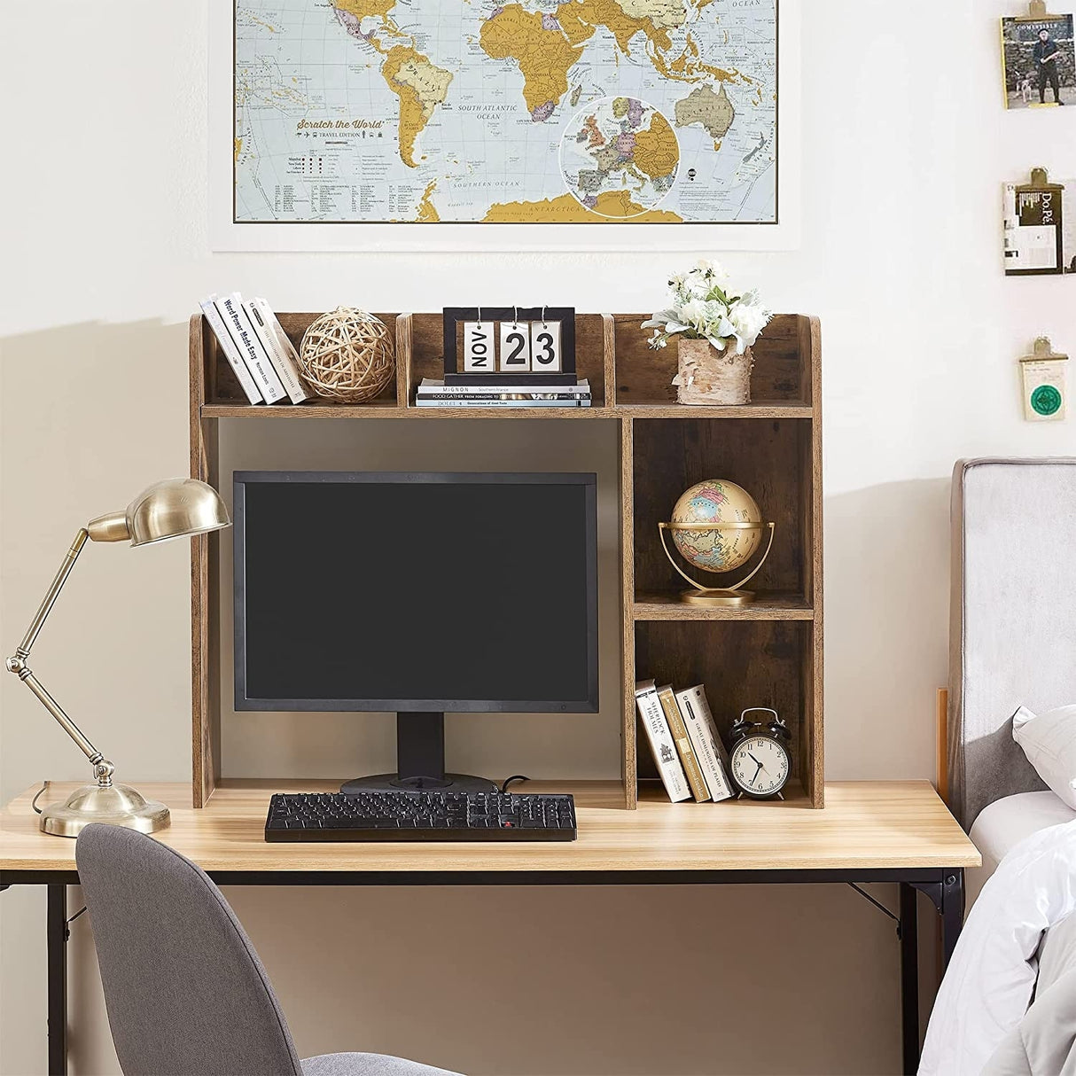 Classic Dorm Desk Bookshelf by DormCo