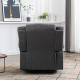 Classic Electric Recliner in Fabric with Soft Cushion and Back