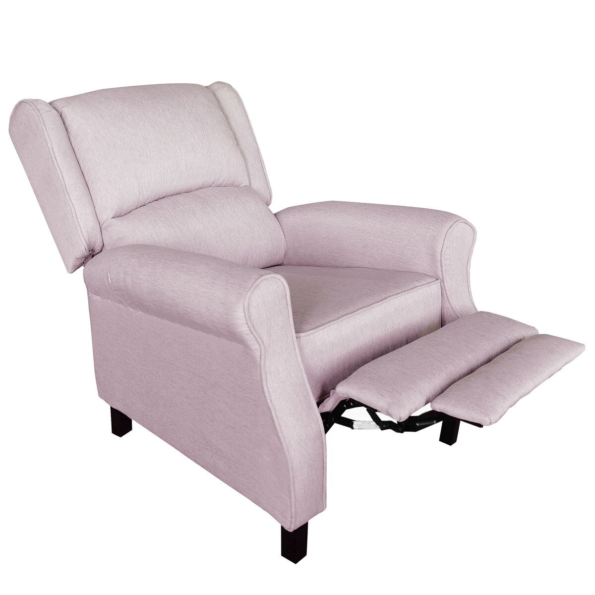 Classic Fabric Recliner Club Chair Padded Seat Backrest Sofa Purple