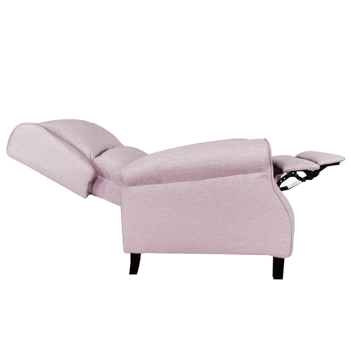 Classic Fabric Recliner Club Chair Padded Seat Backrest Sofa Purple