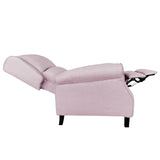 Classic Fabric Recliner Club Chair Padded Seat Backrest Sofa Purple