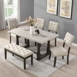 Classic Farmhouse Rectangle Kitchen Table