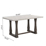 Classic Farmhouse Rectangle Kitchen Table