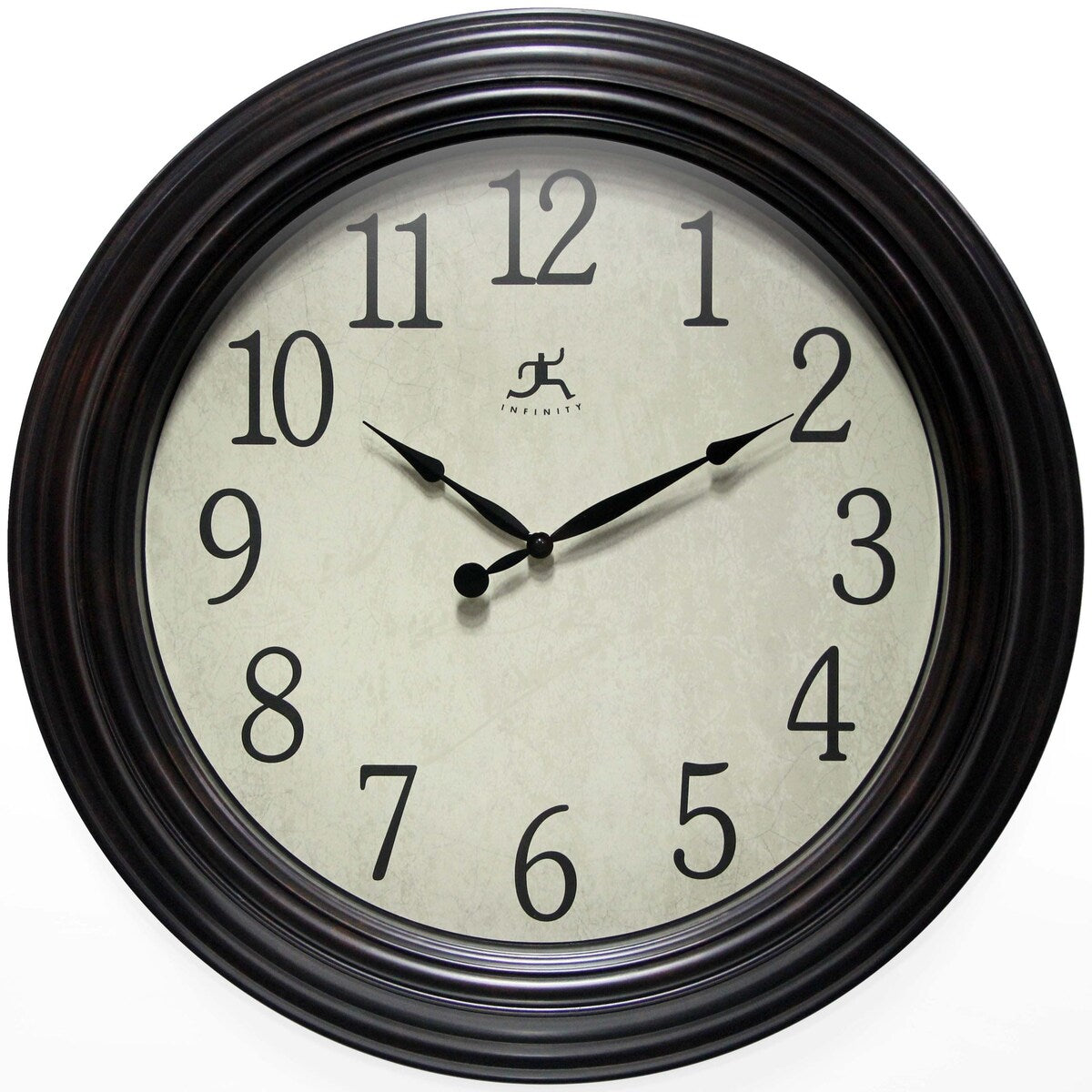 Classic Indoor 23 inch Decorative Brown Indoor Wall Clock - 23 x 2.25 x 23
