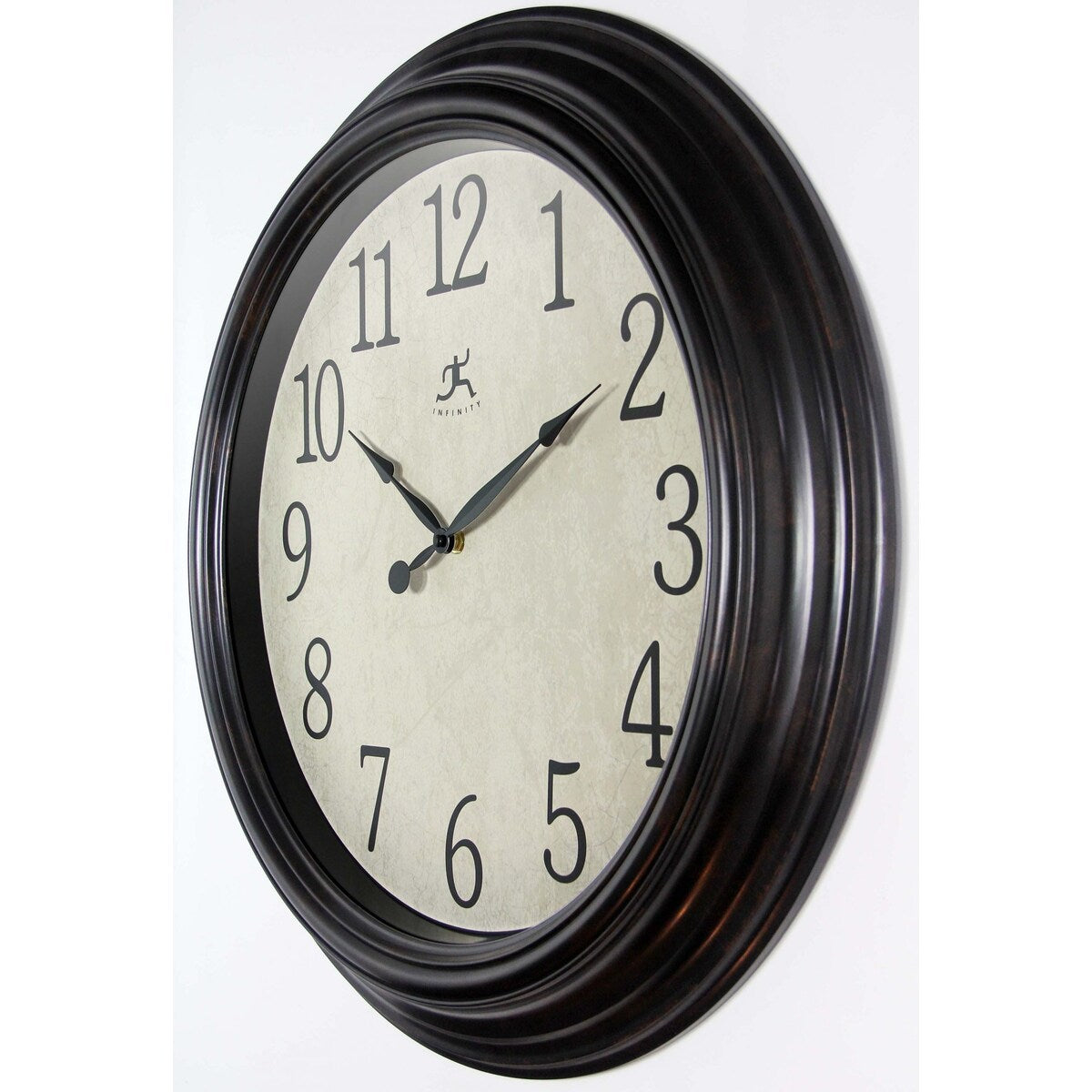 Classic Indoor 23 inch Decorative Brown Indoor Wall Clock - 23 x 2.25 x 23