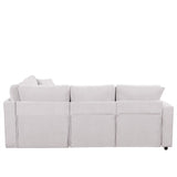 Classic L-shaped Modular Sofa Convertible Sectional Sofa