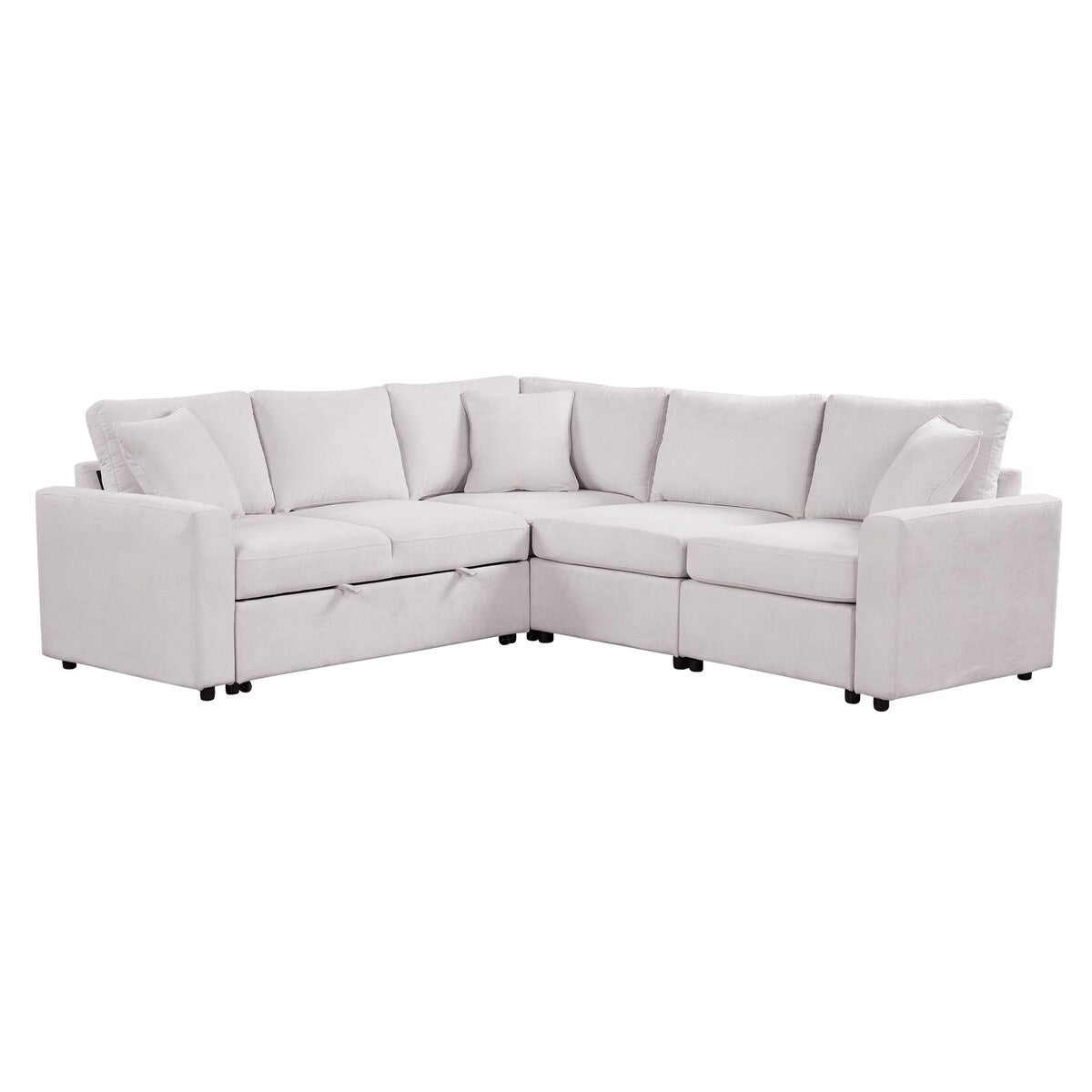 Classic L-shaped Modular Sofa Convertible Sectional Sofa